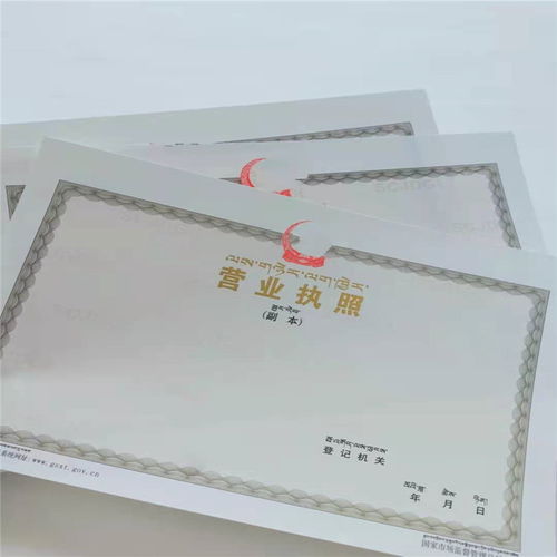 山西大同营业执照正副本制作印刷厂 食品卫生许可证 防伪设计